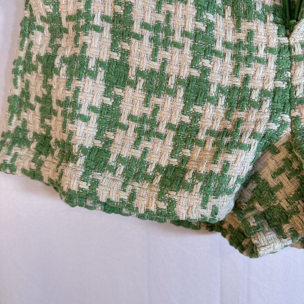 Sweet Lemon Green /Beige Jacket Short Set Size Medium NWT - Picture 16 of 16